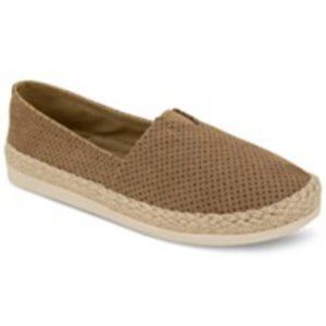 Esprit Women's Ellery Espadrille Flats - Taupe Faux Suede - Size 9M